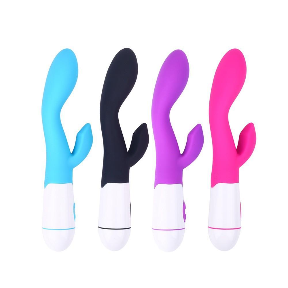 30-Frequency Vibrator Women's Silicone Fashion G-Spot Double Shock AV Stick Handheld Masturbation Massager Adult Sex