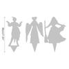 Halloween Theme Witch Outdoor Garden Decorative Stakes Horrifying Party Scene Props Hand Floor Insert for Lawn Ornaments