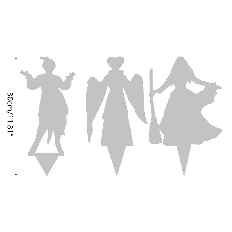 Halloween Theme Witch Outdoor Garden Decorative Stakes Horrifying Party Scene Props Hand Floor Insert for Lawn Ornaments