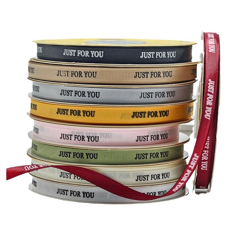 1cm Floral English Thread Ribbon for Gift Box & Cake Bouquet DIY