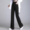 Fashionable Summer Loose Straight-Leg Split Pants for Women