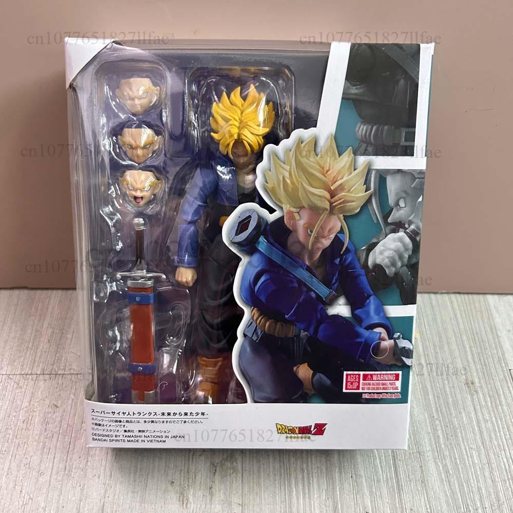 Dragon Ball Trunks Figures SHF Trunks Boy From Future Action Figure Model Toys Collectible Joint Movable Doll Desk Ornament
