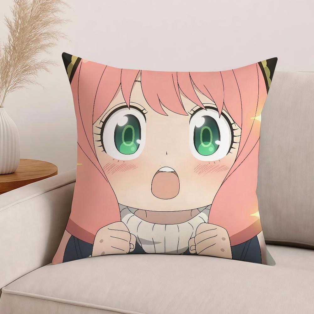 Anime S-SPY F-FAMILY Pillow Case Office Cushions Suitable For Sofa Car Bedroom Decorative Cushion Cover