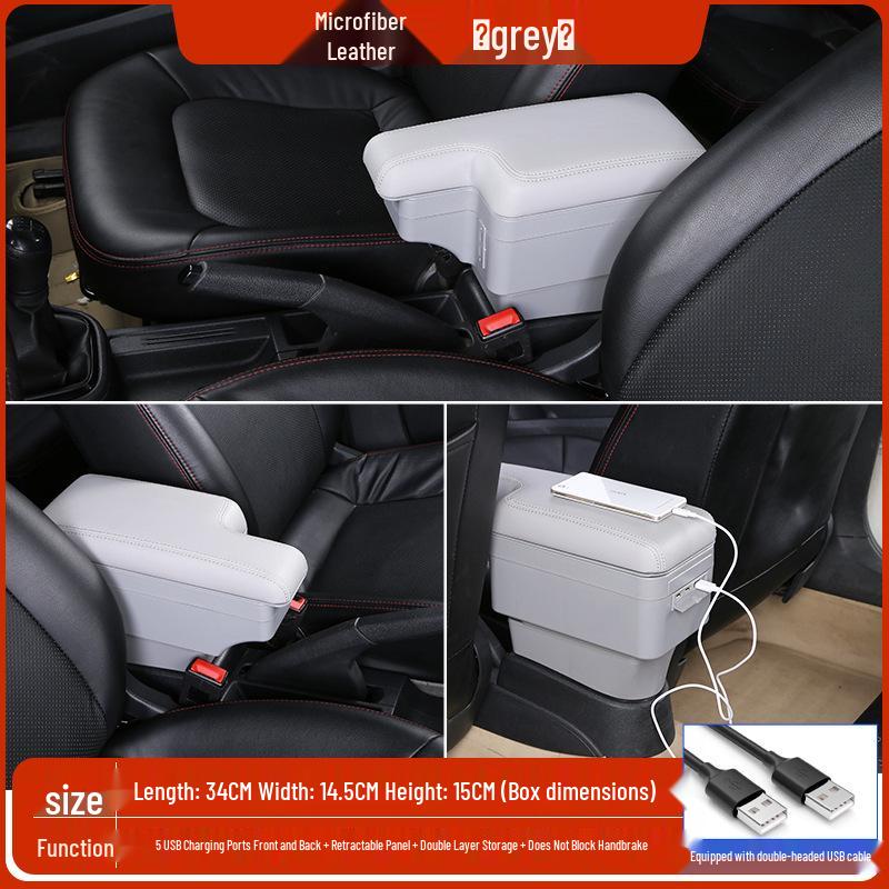 Honda Fit  Greiz Armrest Box (2015-19) - No-Drill Installation