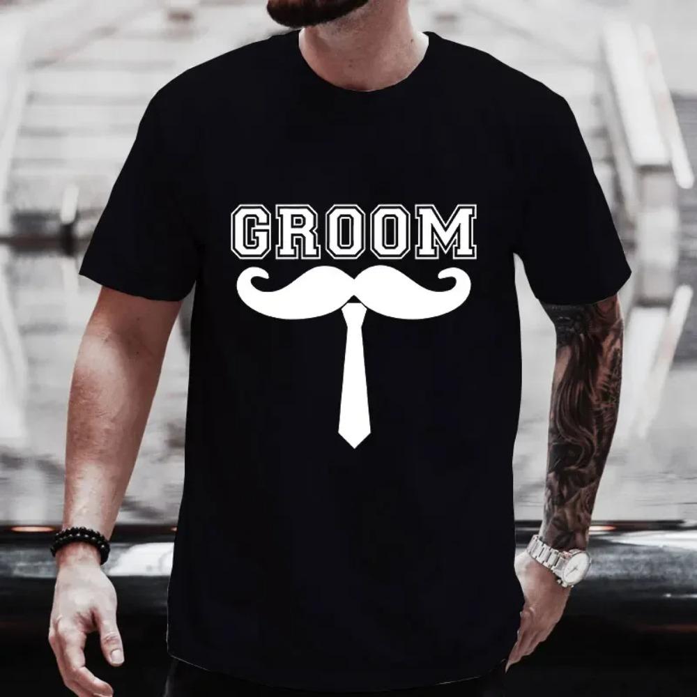 

Футболка Groom Squad Friends Bachelor Stag Party Блузки Single Farewell Tees Fashion Graphic Wedding Tops Team Evg Future Groom XXXXXL чёрный