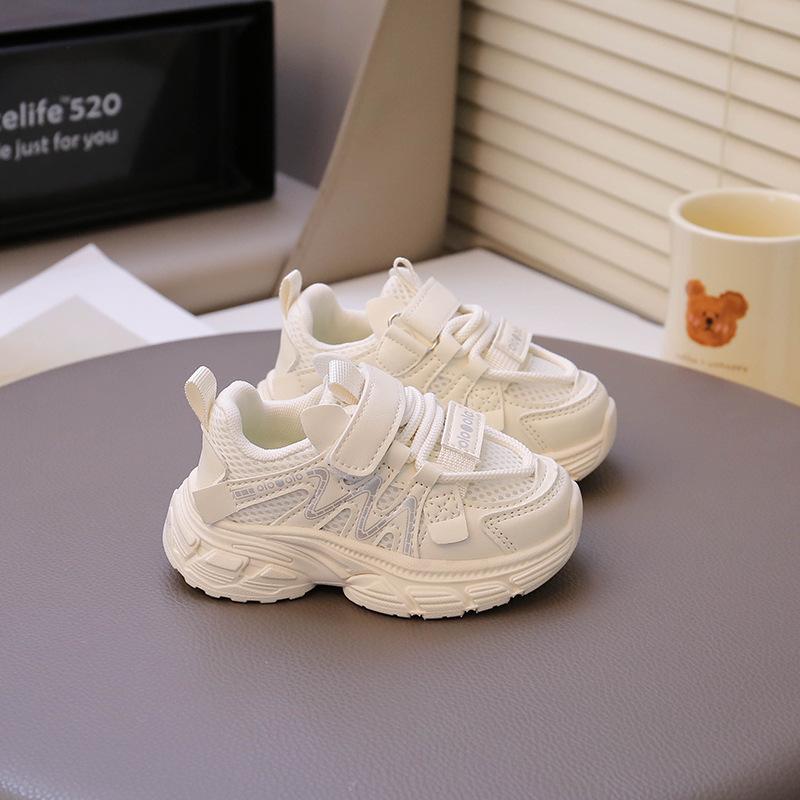 Spring 2026 Unisex Kids' Breathable Mesh Sneakers - Casual Toddler Boys' Sports Shoes
