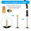 Road Bike Valve Adapter Bike Tire Valve Adapter Ball Pump Needles Inflation Nozzle Air Inflator Adaptor Bike Pump Tool