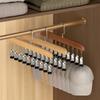 Wooden Hanger For Hats Clothing Vertical Storage Space Saving Organizers With Stainless Steel Construction