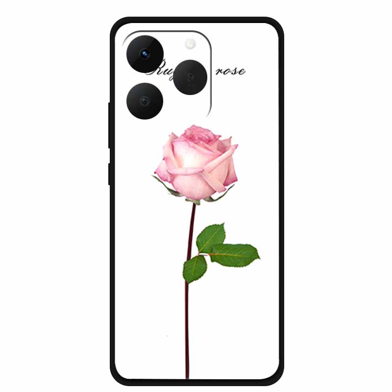 Case For OPPO Realme 15T Embossed Blossoms Funda 3D Relief Flowers Coque Silicone Soft Phone Cover For Realme 15 T 5G Bumper