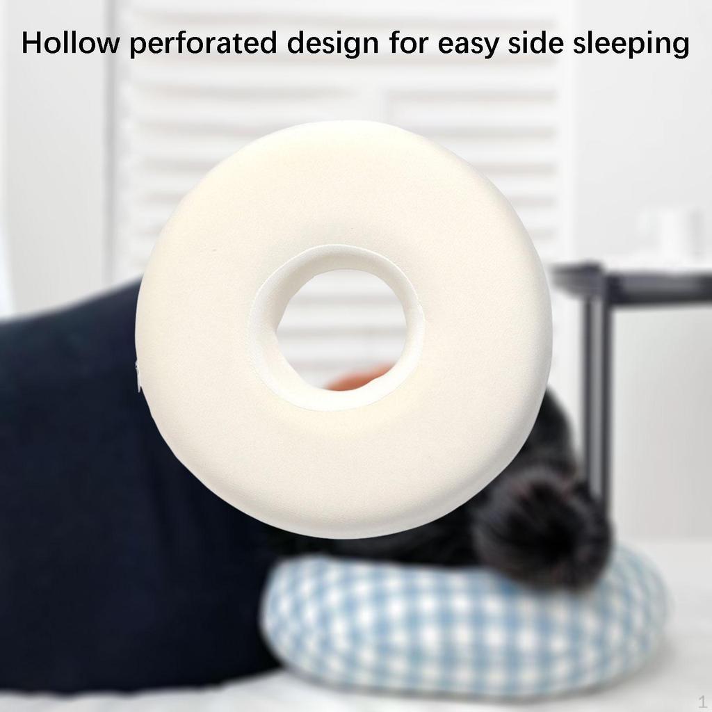 Ear Piercing Pillow Portable Guard Protector Washable Pierced Ears Support for Side Sleeping