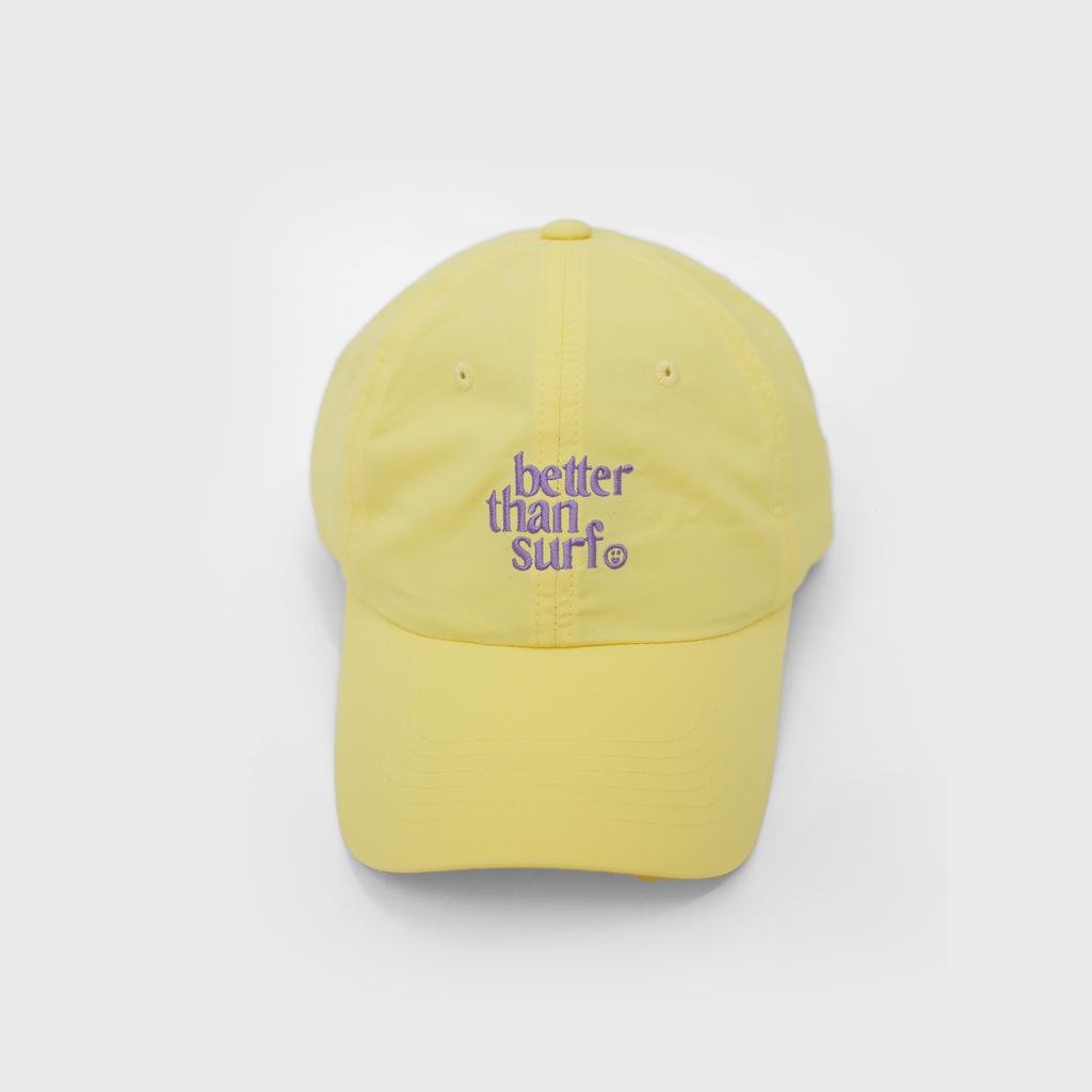 BETTER THAN SURF Logo Beach Ball Cap - Lemon