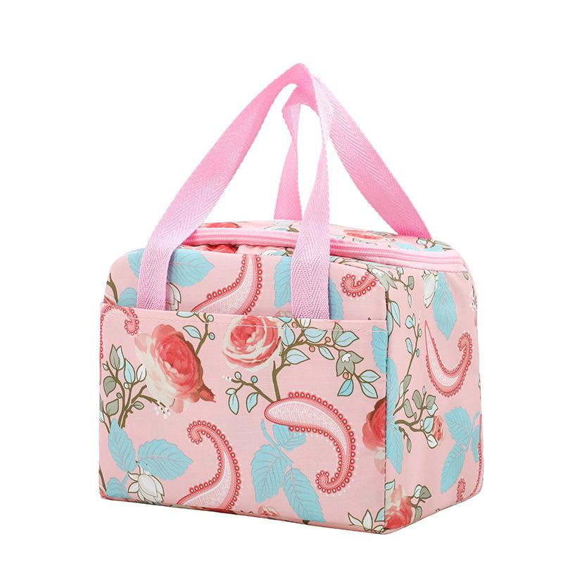Tragbare Isolierte Thermische Lunchtaschen Tasche Reißverschlussversiegelung Große Kapazität Pendeln Büro Outdoor Picknick Schule Brunch Tragetasche