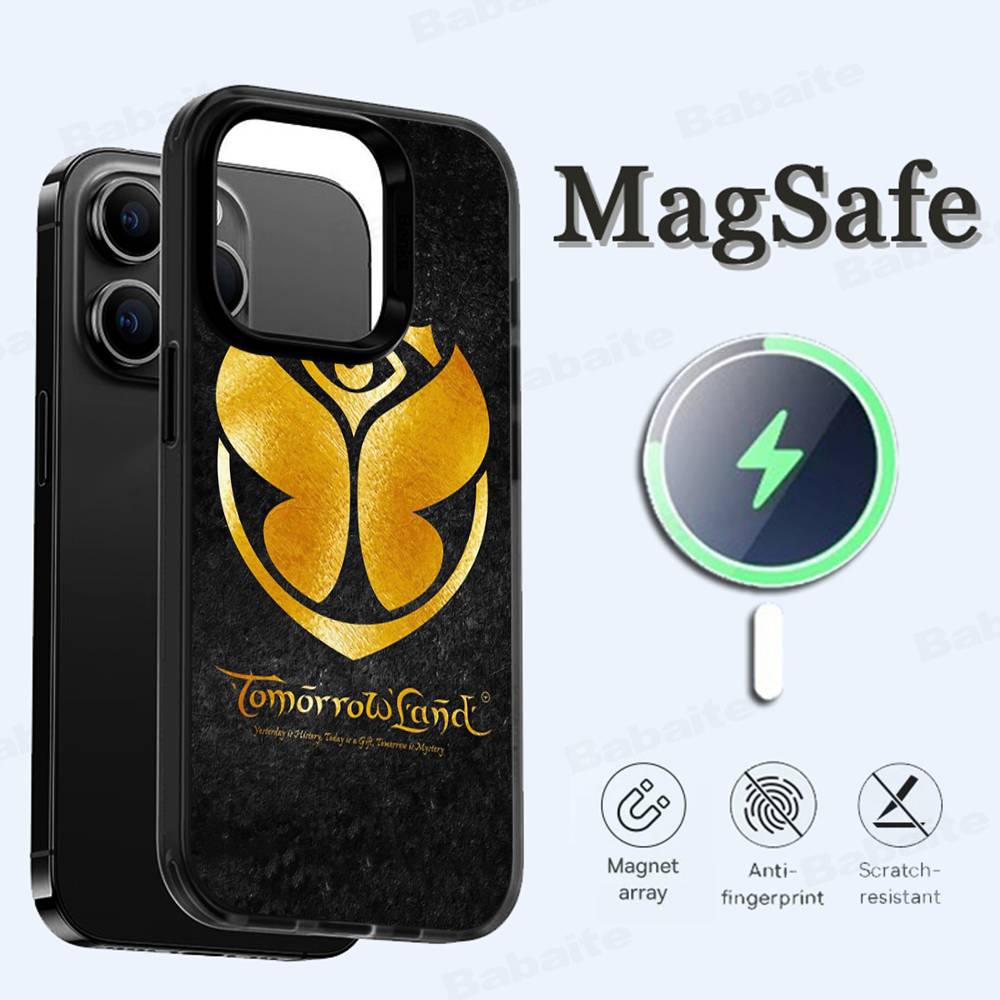 T-TomorrowlandS Phone Case Magnetic Case For IPhone 17 16 14 13 12 11 15 Pro Max Plus For Magsafe Wireless Charge Cover