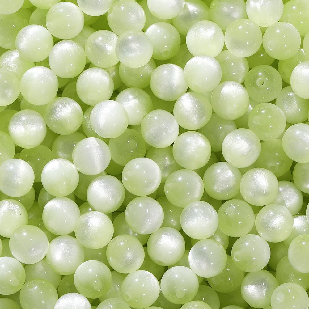 10/20Pcs/Lot 8/10/12mm Resin Imitation Cat Eye Round Beads for Handmade Making Jewelry Diy Bracelet Necklace Accessories