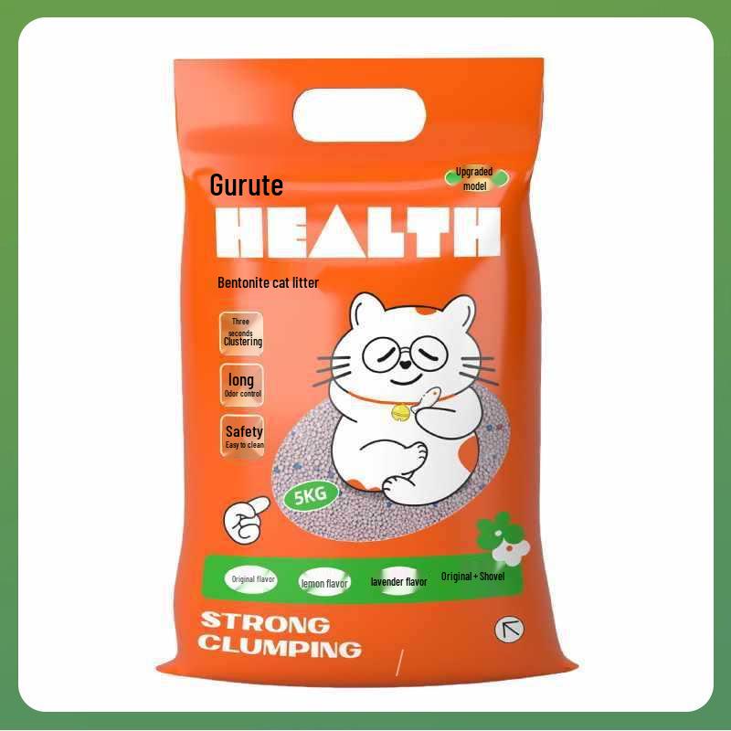 Bentonite Deodorizing Cat Litter, Low Dust, 40 Jin, Large Bag, Mineral Sand, 20 Jin