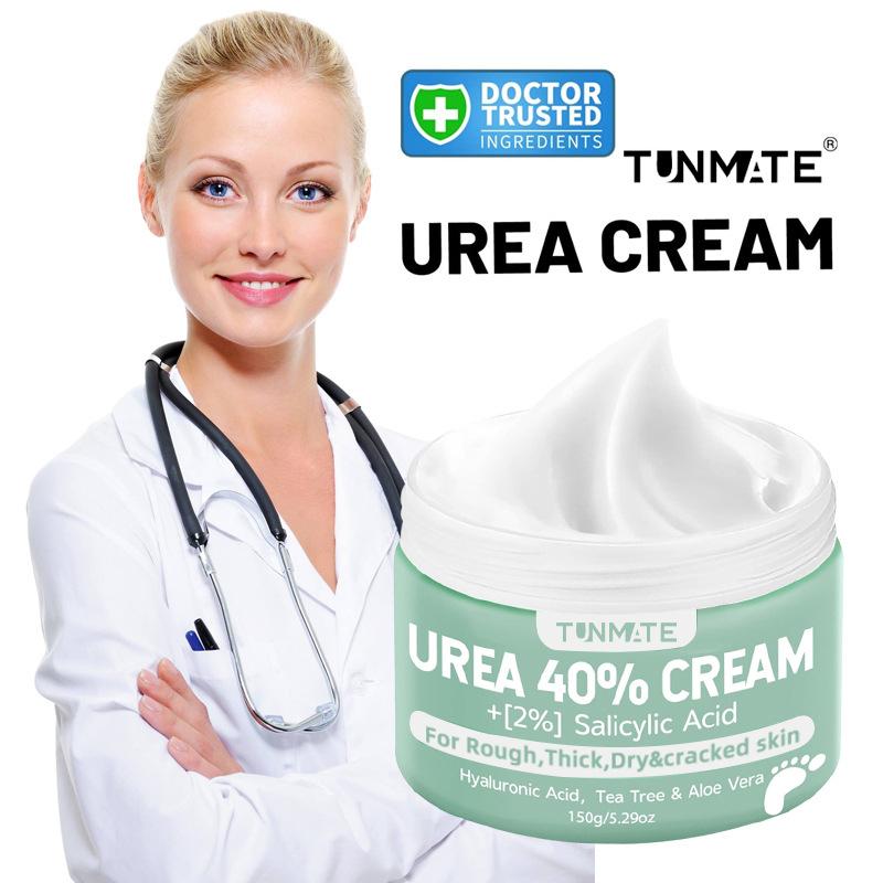 40% Creme für trockene, rissige Füße - Intensive feuchtigkeitsspendende Fußcreme mit E, 5,29 oz