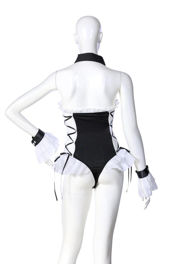 Clearstone SecretLily Cosplay Halloween Frill Leotard for Women - Black