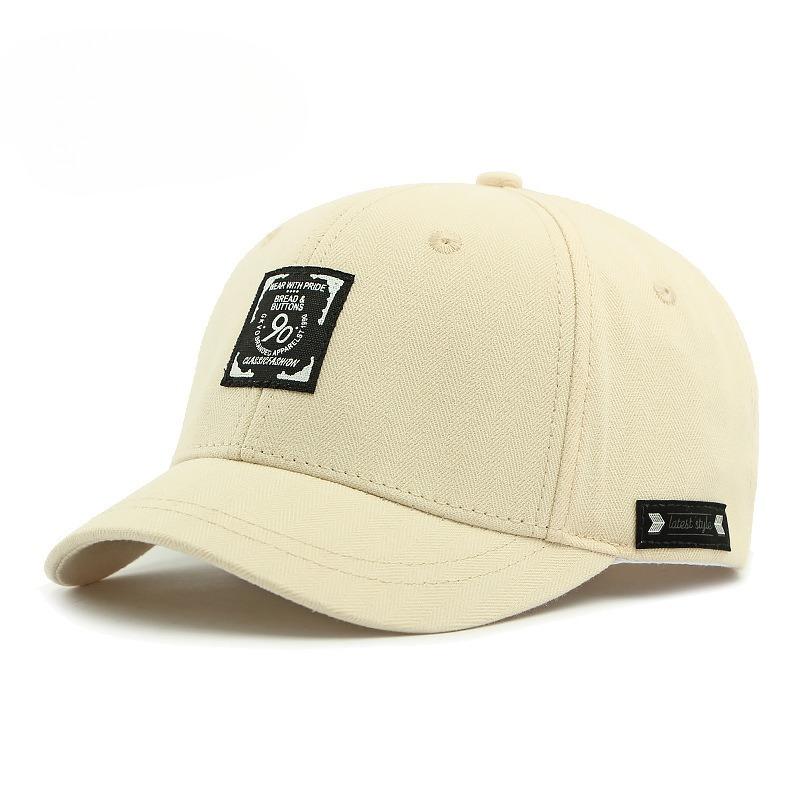 Unisex 5cm Short Brim Baseball Cap Structured Hard Top Duckbill Hat American Streetwear Style Cotton Outdoor Sun Protection Cap