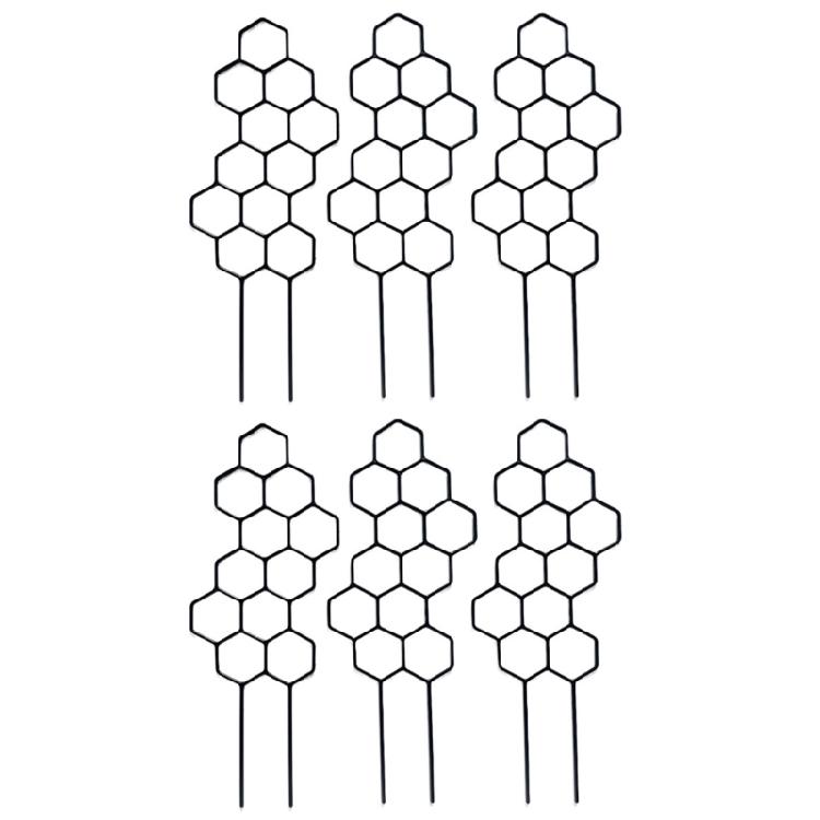 6Pcs Plant Trellis for Climbing Plant Indoor Outdoor Garden Trellis for Potted Plant Plastic Climbing Plant Support Rack