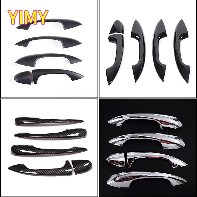 ABS Carbon Fiber Car Door Handle Trim Suitable for Mercedes Benz E Class W213 2016- GLC X253 C Class W205 2015- LHD