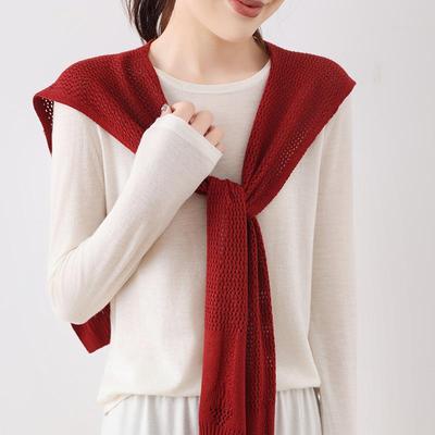 Leichter Strick-Bolero-Schal im koreanischen Stil für Damen - Vielseitige Schulterbedeckung für Frühling, Sommer und Herbst