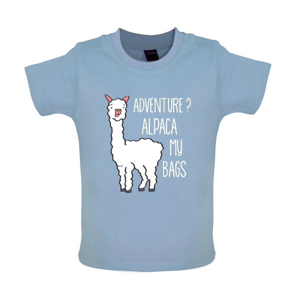 

Adventure Alpaca My Bags - Kids Baby Kids Boys Girls Unisex T-Shirt / Bodysuit - Fun Holiday Love 120