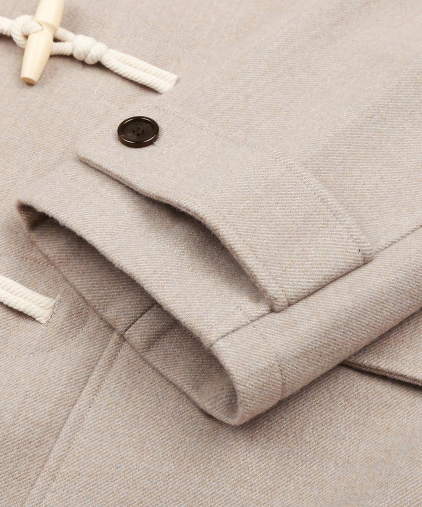 Trillion Unisex Balmacaan Duffle Long Coat (Beige)