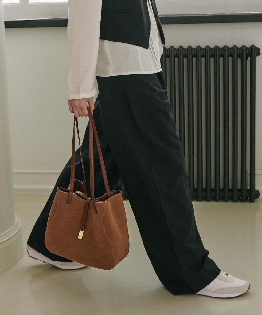 Bemymood Road Middle Bag - Suede Brown