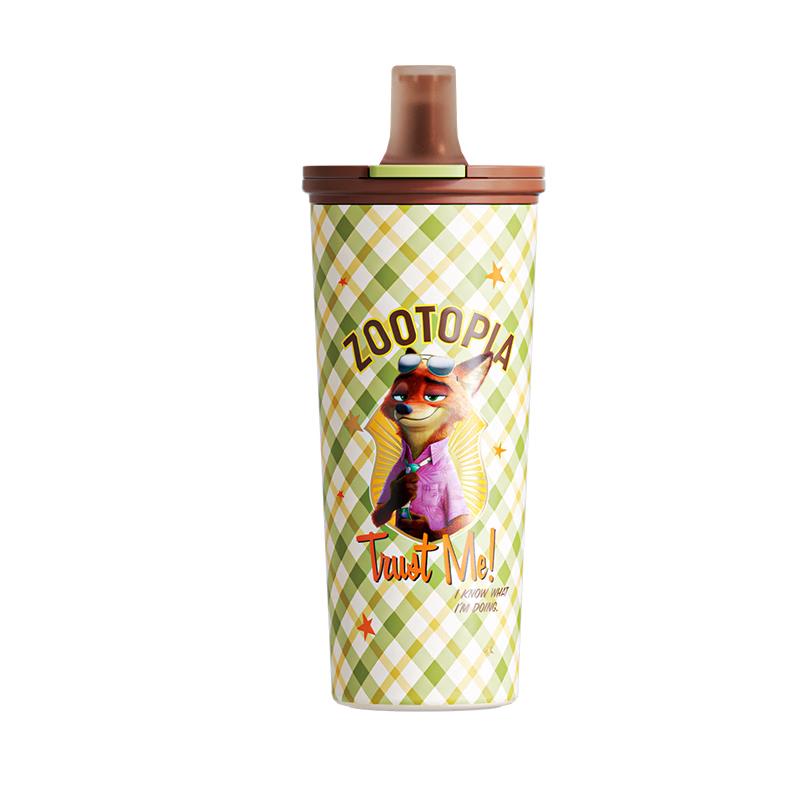 germ Zootopia Insulated Dual-Drink Straw Mug 550ML