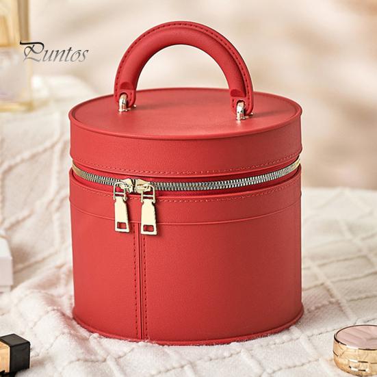 Travel Toiletry Bag with Handle Large Capacity Zipper Closure Waterproof Portable Cosmetic Bag Makeup Organizer