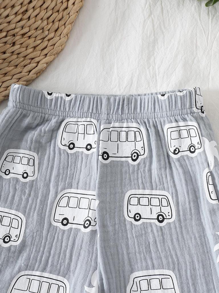 Set Maglietta a Maniche Corte e Pantaloncini da Spiaggia per Bambino