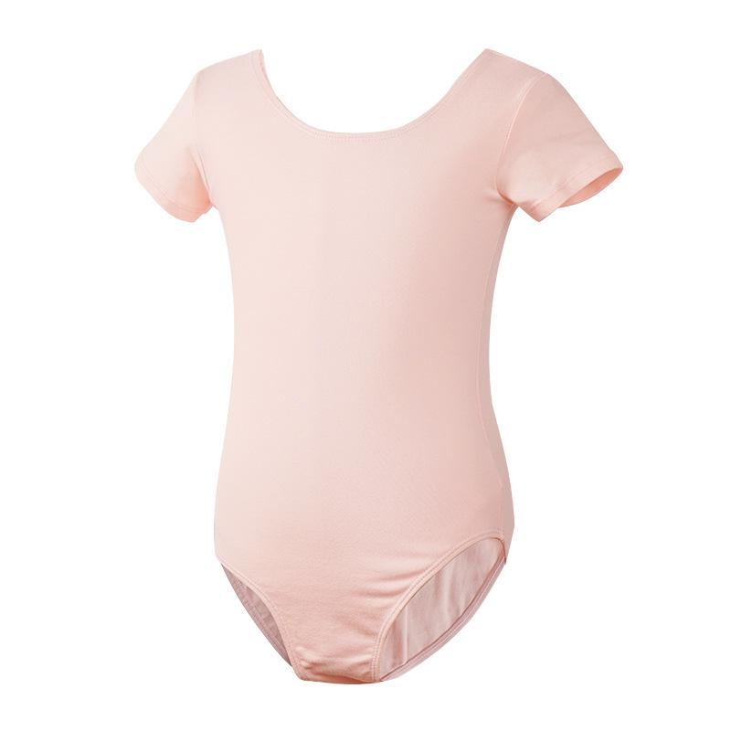 Children's Spring-Summer Ballet Skirt Bodysuit - Short Sleeve Dancewear for Girls
