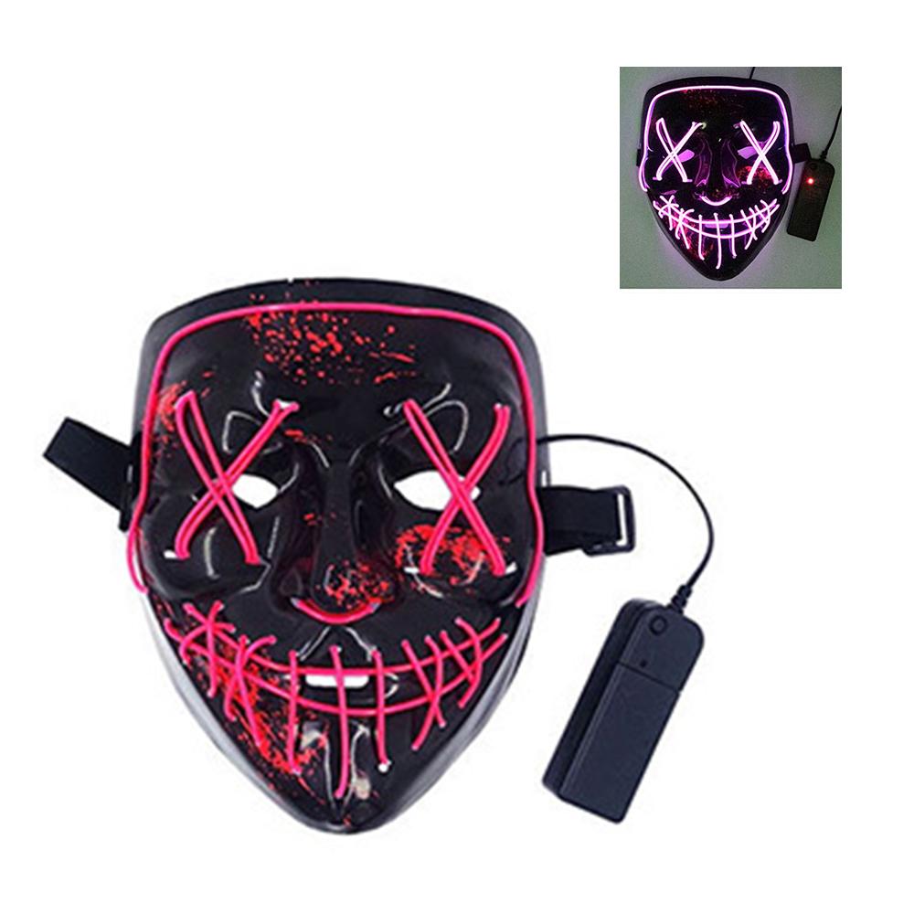 Flash Mask Led LEDs Glowing Face Flash Masks for Halloween FestivalBar Masquerade ...