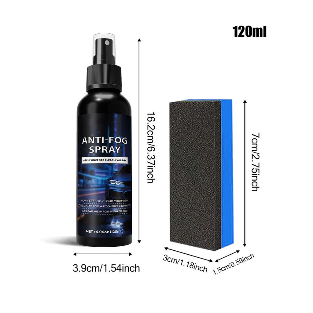 Anti Fog Spray For Car Window Waterproof Easy Application Car Glass Anti Fog Spray For Winter For Drivers Homeowners Men