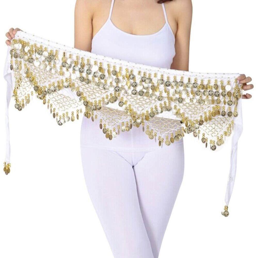 For Thailand/India/Arab Tassels Sequins Belly Dance Belt Waist Chain Hip Scarf Dancer Skirt
