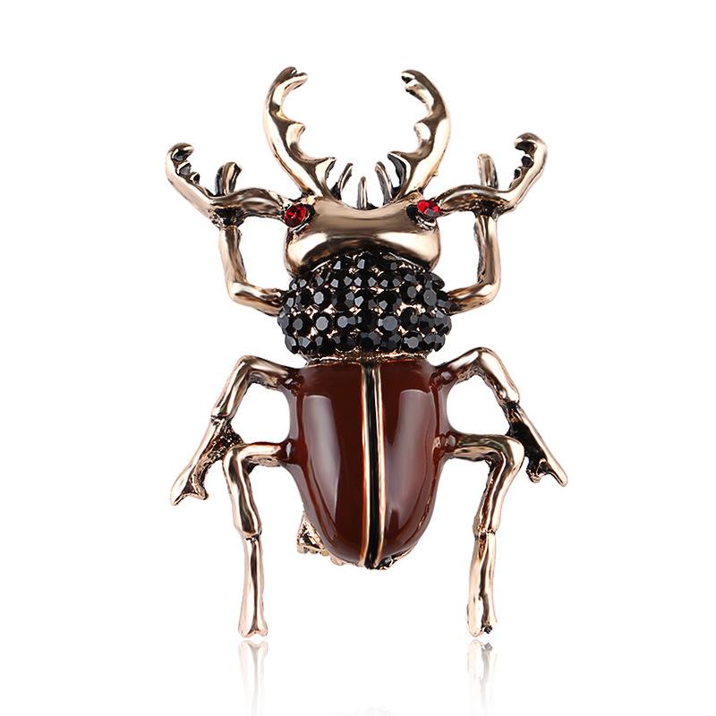 

SKEDS Fashion Cute Ladybug Rhinestone Brooches For Women s Men s Clothing Insect Metal Enamel Pins Banquet Brooch Jewelry Gift