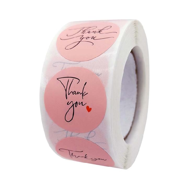 500Pcs/Roll Scrapbooking Seal Labels 3 Styles Thank You Adhesive Label Stickers