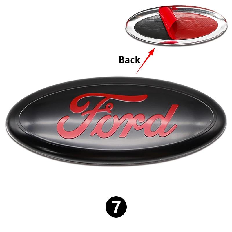 

New 2026 Car Sticker 22.5x9cm Metal Front Rear Emblem Badge Trunk Hood Aluminum Decal 1PC for Ford Fusion Focus Fiesta Kuga Mond