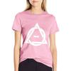 PD (ytb) Theta-Delta Therian Symbol WHITE T-shirt Summer Clothes Tops Women's Clothing