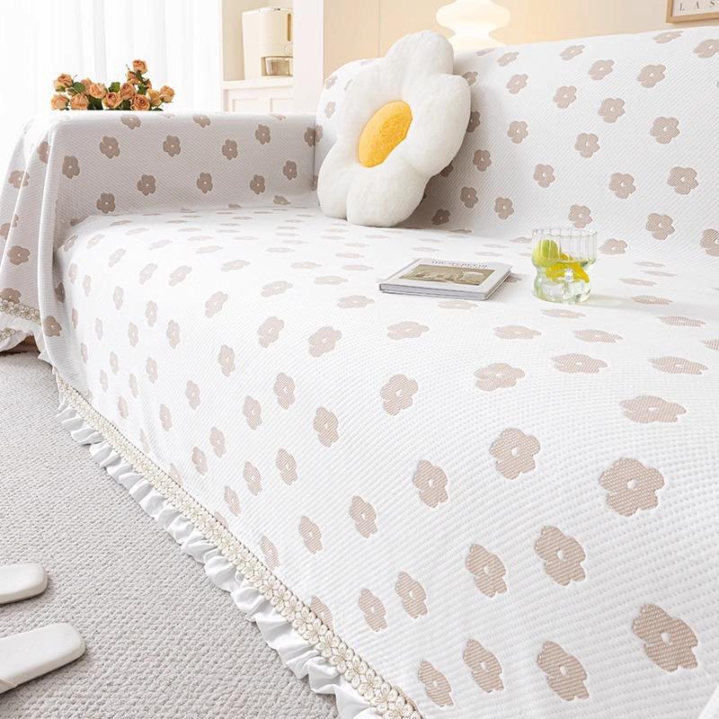 

Летнее ледяное шелковое полотенце для дивана «Подсолнух», универсальный чехол для дивана, пылезащитный чехол для гостиной, цельный тканевый чехол для дивана, дышащий 180*130cm