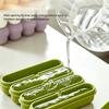 Flexible Silicone Ice Molds 4 Grids Ice Cubes Tray with Lid Suitable For Chilling Beverages And Parties