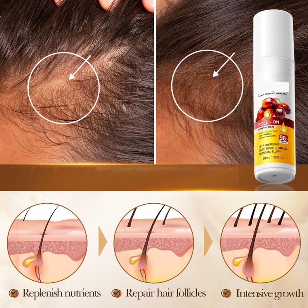Balsam de păr hidratant și calmant pentru scalp, rolă de păr Batana, 30 ml