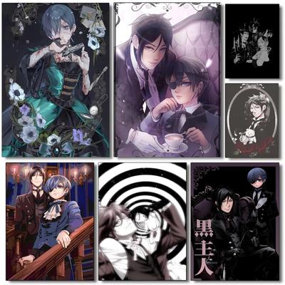 1pc Popular Classic Comic Book Adaptations Black Butler Poster HD Posters Home Room Bar Cafe Decor Art Wall Painting Picture