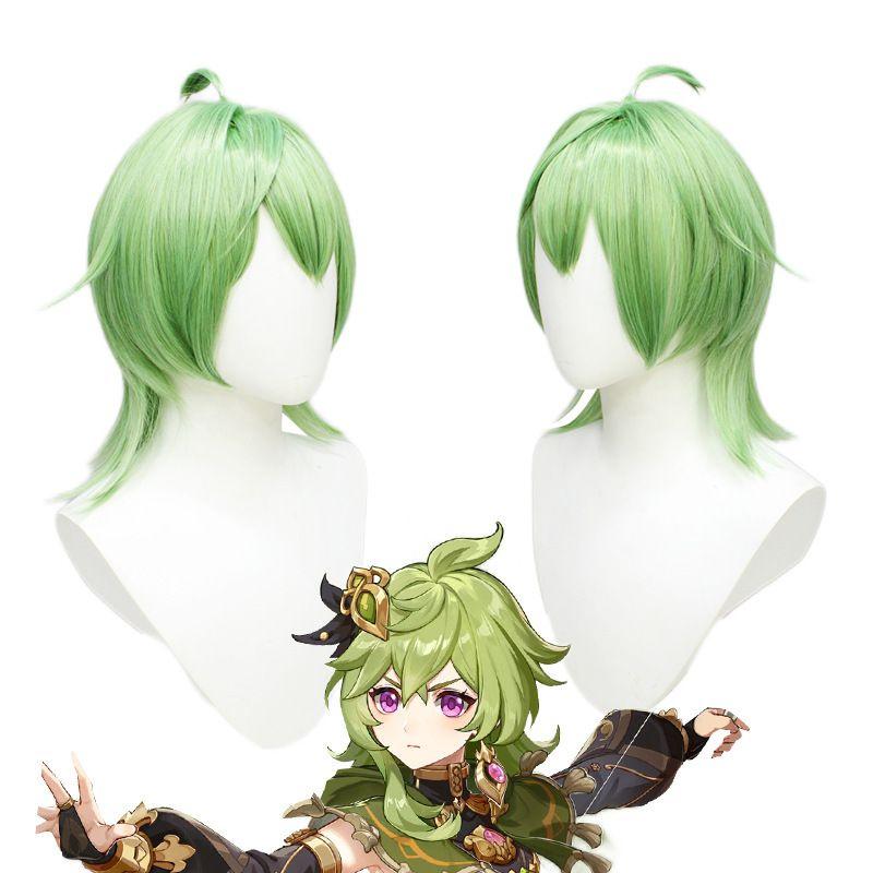 Genshin Game Impact Collei Halloween Role Play Party Costume Wig Dress Set