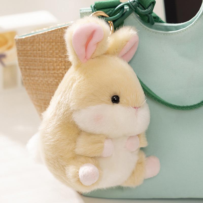 Cute Cartoon Panda Plush Toy Pendant Keychain Kawaii Stuffed Animals Keychain Novelty Backpack Decoration Accessories Gifts