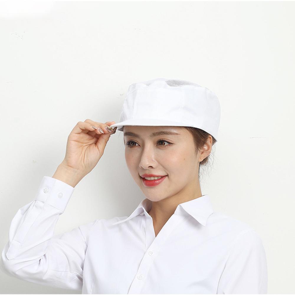Washable Chef Hat Dust-proof Cooking Hygienic Cap Food Service Hair Nets Cap Canteen Catering