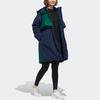 Adidas Originals Bellista Parka Color Block Mid-Length Warm Hooded Down Jacket Women Outerwear Navy-Blue GL6405