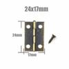 Decorative Mini Brass Cabinet Hinges 10 - 25PCS, Small Hardware for Jewelry Boxes Wine Cabinets Small Cabinet Doors