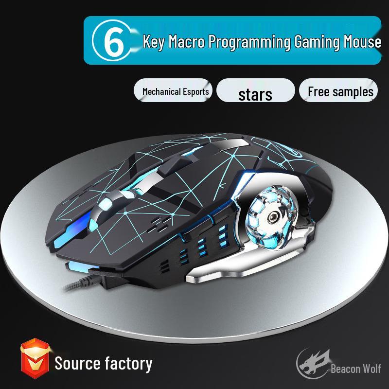 Fenghuolang Q8 Wired RGB Gaming Mouse