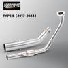 MT15 R15 V3 V4 V4 Sistema di Scarico per Moto Tubo in Acciaio Inossidabile Tubo di Testa 2017-2025